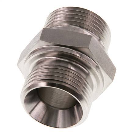 G 1'' Barra de acero inoxidable de doble espiga 345 - Hidráulica