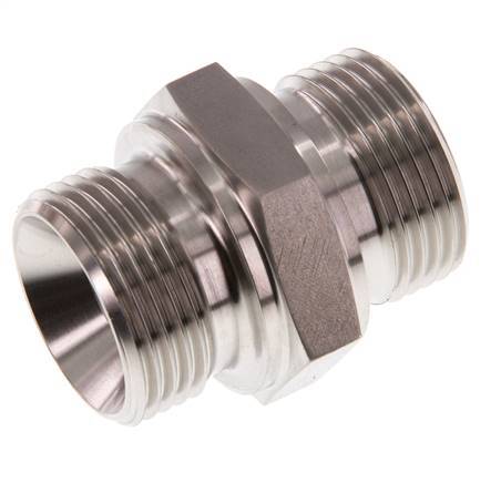 G 1'' Barra de acero inoxidable de doble espiga 345 - Hidráulica