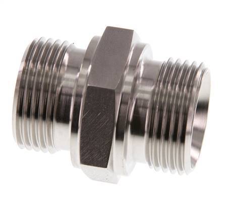 G 1'' Barra de acero inoxidable de doble espiga 345 - Hidráulica