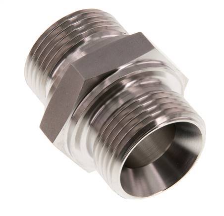 G 1'' Barra de acero inoxidable de doble espiga 345 - Hidráulica