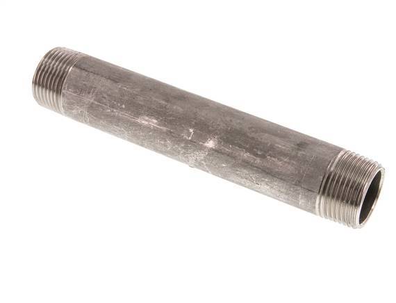 R 1'' Stainless steel Double Pipe Nipple 20 Bar DIN 2982 - 180mm