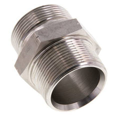 1 1/2'' NPT x G 1 1/2'' Acero inoxidable Espiga doble 40 Bar - Hidráulico