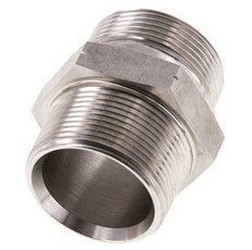 1 1/2'' NPT x G 1 1/2'' Acero inoxidable Espiga doble 40 Bar - Hidráulico