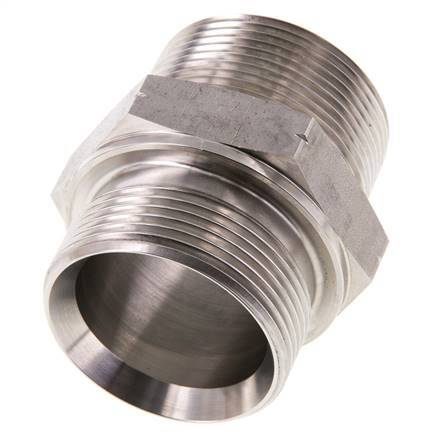 1 1/2'' NPT x G 1 1/2'' Acero inoxidable Espiga doble 40 Bar - Hidráulico