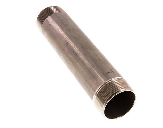 R 1 1/2'' Stainless steel Double Pipe Nipple 20 Bar DIN 2982 - 200mm