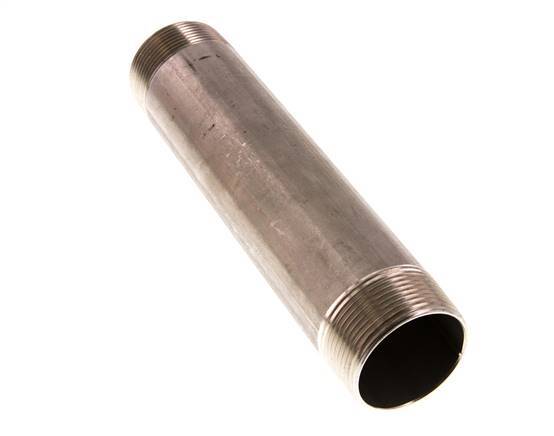 R 1 1/2'' Stainless steel Double Pipe Nipple 20 Bar DIN 2982 - 200mm