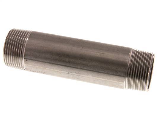 R 1 1/4'' Stainless steel Double Pipe Nipple 20 Bar DIN 2982 - 150mm