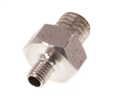 M5 x M3 Espiga doble de acero inoxidable 40 Bar