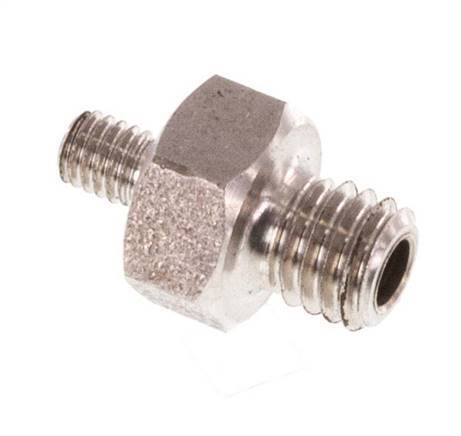 M5 x M3 Espiga doble de acero inoxidable 40 Bar