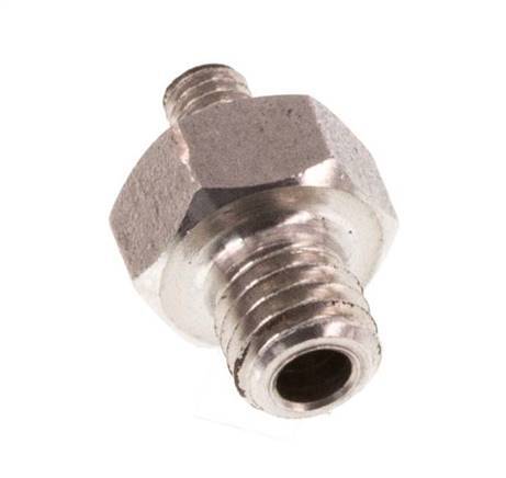 M5 x M3 Espiga doble de acero inoxidable 40 Bar