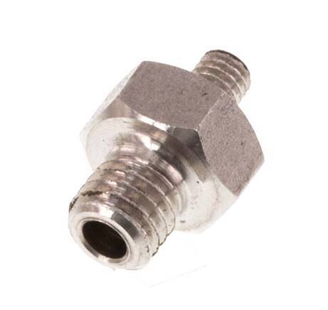 M5 x M3 Espiga doble de acero inoxidable 40 Bar