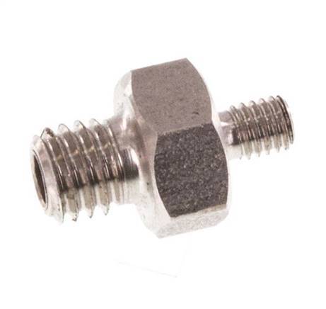 M5 x M3 Espiga doble de acero inoxidable 40 Bar