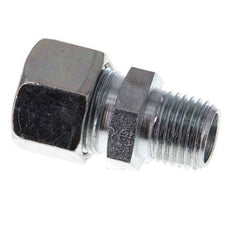 R 1/4'' Male x 12LL Zinc plated Steel Straight Cutting Ring 100 Bar DIN 2353 [2 Pieces]