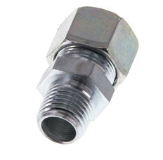 R 1/4'' Male x 12LL Zinc plated Steel Straight Cutting Ring 100 Bar DIN 2353 [2 Pieces]