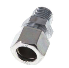 R 1/4'' Male x 12LL Zinc plated Steel Straight Cutting Ring 100 Bar DIN 2353 [2 Pieces]