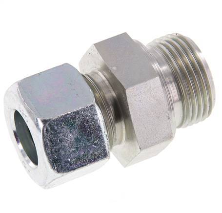 G 1'' Macho x 20S Anillo de corte recto de acero galvanizado 400 Bar DIN 2353