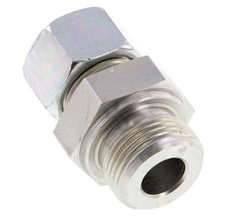 G 1'' Macho x 20S Anillo de corte recto de acero galvanizado 400 Bar DIN 2353