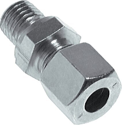 R 1/4'' Male x 12LL Zinc plated Steel Straight Cutting Ring 100 Bar DIN 2353 [2 Pieces]