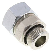 G 1 1/4'' Macho x 38S Anillo de corte recto de acero cincado con junta FKM 315 Bar DIN 2353