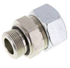 G 1 1/4'' Macho x 38S Anillo de corte recto de acero cincado con junta FKM 315 Bar DIN 2353
