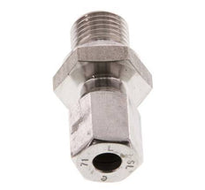 G 1/4'' Macho x 6L Anillo de corte recto de acero inoxidable 315 Barra DIN 2353