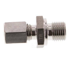 G 1/4'' Macho x 6L Anillo de corte recto de acero inoxidable 315 Barra DIN 2353