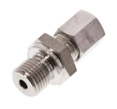 G 1/4'' Macho x 6L Anillo de corte recto de acero inoxidable 315 Barra DIN 2353