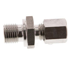 G 1/4'' Macho x 6L Anillo de corte recto de acero inoxidable 315 Barra DIN 2353