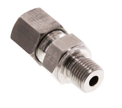 G 1/4'' Macho x 8S Anillo de corte recto de acero inoxidable 630 Barra DIN 2353
