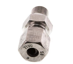 G 1/4'' Macho x 8S Anillo de corte recto de acero inoxidable 630 Barra DIN 2353