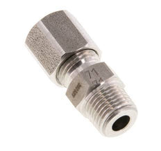 R 1/8'' Macho x 6LL Anillo de corte recto de acero inoxidable 100 Bar DIN 2353