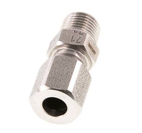R 1/8'' Macho x 6LL Anillo de corte recto de acero inoxidable 100 Bar DIN 2353