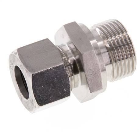 G 3/4'' Macho x 15L Anillo de corte recto de acero inoxidable 315 Barra DIN 2353