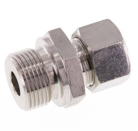 G 3/4'' Macho x 15L Anillo de corte recto de acero inoxidable 315 Barra DIN 2353