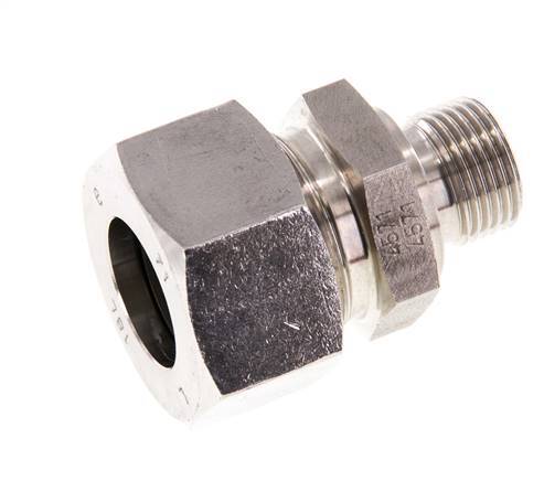 G 3/8'' Macho x 18L Acero inoxidable Anillo de corte recto 315 Barra DIN 2353