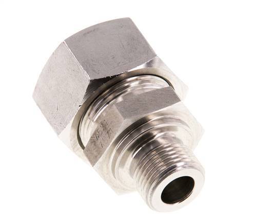 G 3/8'' Macho x 18L Acero inoxidable Anillo de corte recto 315 Barra DIN 2353