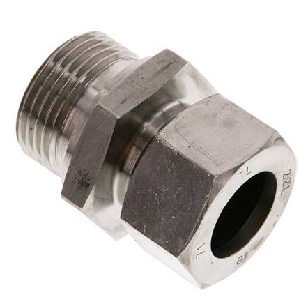 G 1'' Macho x 22L Anillo de corte recto de acero inoxidable 160 Bar DIN 2353
