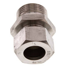 G 1'' Macho x 22L Anillo de corte recto de acero inoxidable 160 Bar DIN 2353