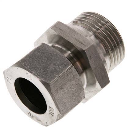 G 1'' Macho x 22L Anillo de corte recto de acero inoxidable 160 Bar DIN 2353