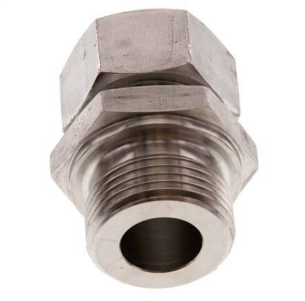 G 1'' Macho x 22L Anillo de corte recto de acero inoxidable 160 Bar DIN 2353
