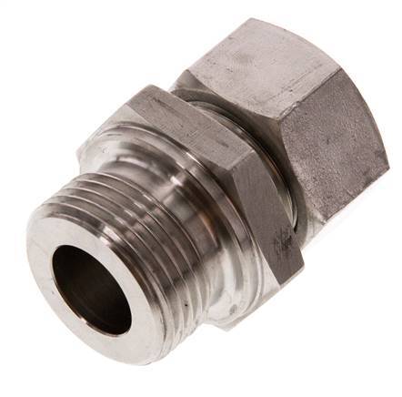 G 1'' Macho x 22L Anillo de corte recto de acero inoxidable 160 Bar DIN 2353