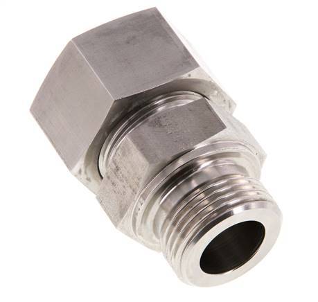 G 1'' Macho x 25S Anillo de corte recto de acero inoxidable 400 Bar DIN 2353