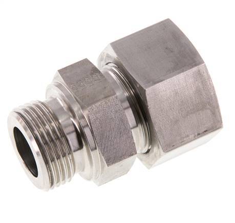 G 1'' Macho x 25S Anillo de corte recto de acero inoxidable 400 Bar DIN 2353