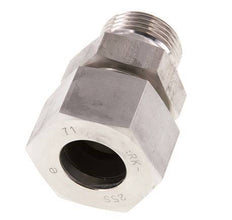 G 1'' Macho x 25S Anillo de corte recto de acero inoxidable 400 Bar DIN 2353