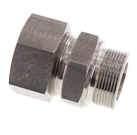 G 1 1/2'' Macho x 38S Anillo de corte recto de acero inoxidable 315 Barra DIN 2353