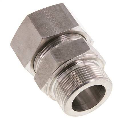 G 1 1/2'' Macho x 38S Anillo de corte recto de acero inoxidable 315 Barra DIN 2353