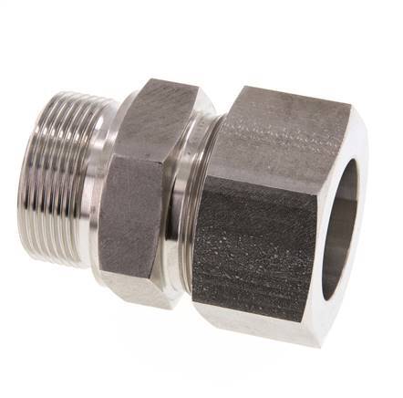 G 1 1/2'' Macho x 38S Anillo de corte recto de acero inoxidable 315 Barra DIN 2353