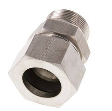 G 1 1/2'' Macho x 38S Anillo de corte recto de acero inoxidable 315 Barra DIN 2353