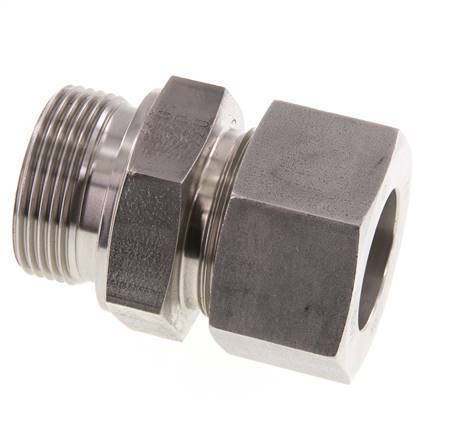 G 1 1/4'' Macho x 30S Anillo de corte recto de acero inoxidable 400 Bar DIN 2353