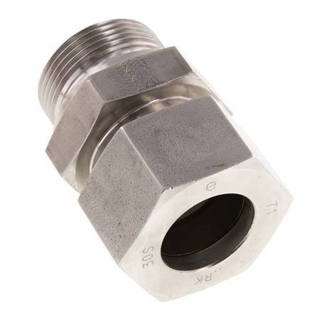 G 1 1/4'' Macho x 30S Anillo de corte recto de acero inoxidable 400 Bar DIN 2353